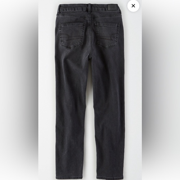 American Eagle Stretch Mom Jeans Washed Black - Picture 5 of 5